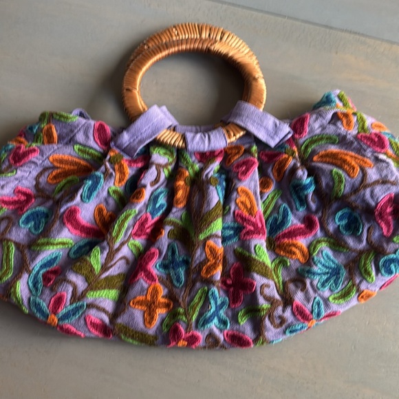 Embroidered Handbag Hippie Earth Divas Fair Trade Made - Picture 6 of 10